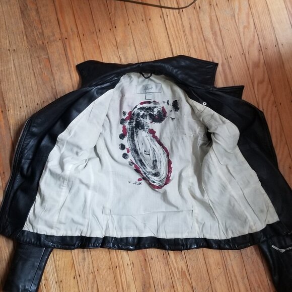 Genuine Leather Moto Jacket XS - Picture 4 of 4